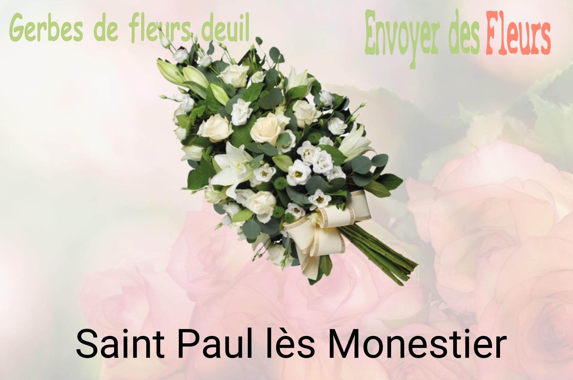 Gerbe de fleurs de deuil livrée à Saint-Paul-lès-Monestier
